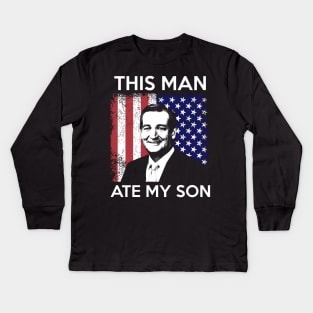 This Man Ate My Son Kids Long Sleeve T-Shirt